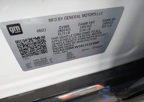 2024 Buick Enclave Essence z USA, uszkodzony, nr VIN 5GAERBKW5RJ111998